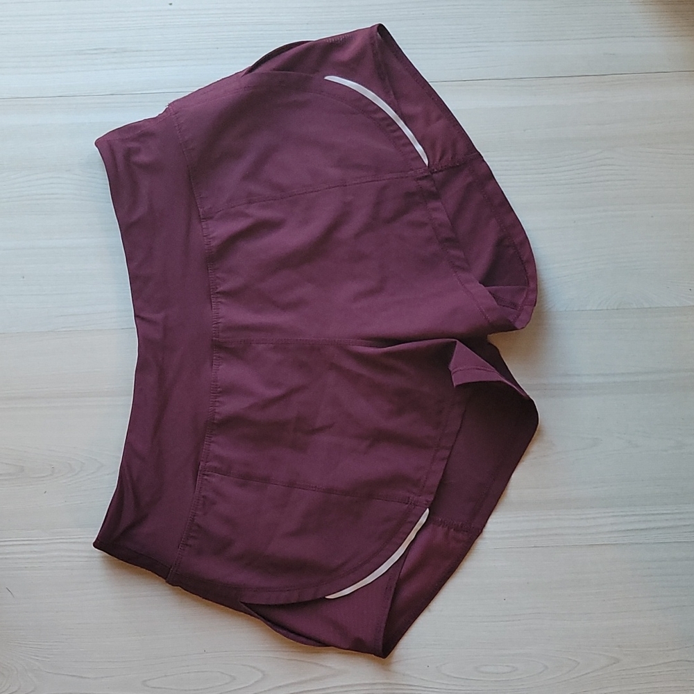 Zyia Plum Mesh Energy Shorts